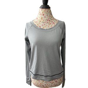 Lucy gray long sleeve with breathable back size medium